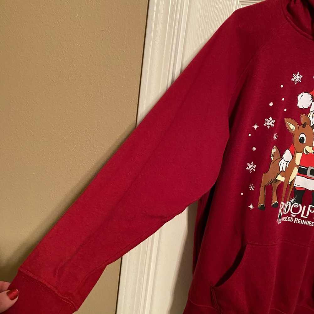 Torrid Red Rudolph Santa Hoodie - Picture 5 of 8